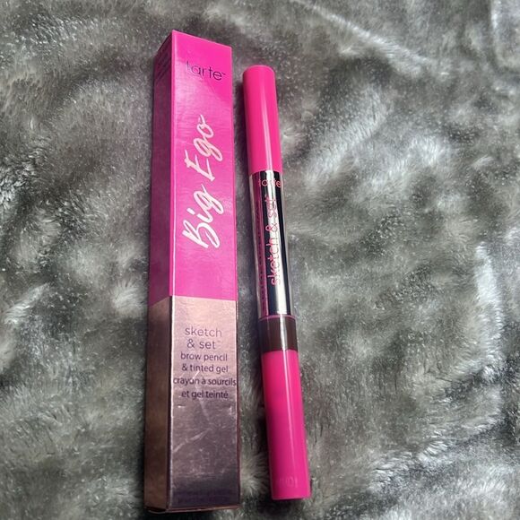 BNWT - TARTE BIG EGO SKETCH & SET PENCIL AND GEL - DARK WARM BROWN - Picture 4 of 5
